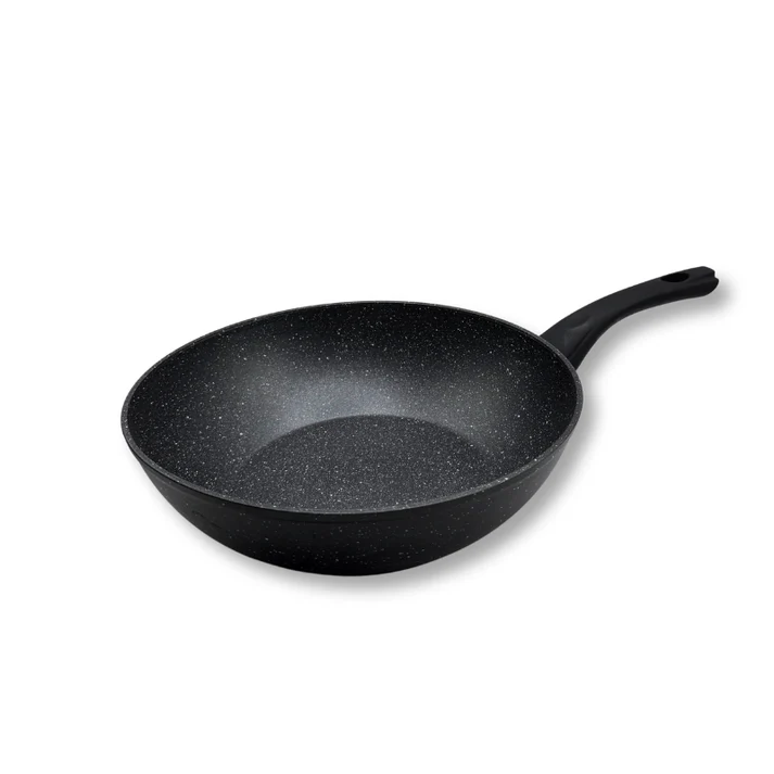 Wokpan 28CM – Granite PRO – Keramische Antiaanbak – Inductie – PFAS Vrij
