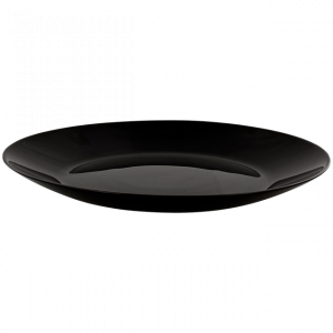 Dinerbord - Opaal - Gehard Glas - Zwart - Ø 25 cm