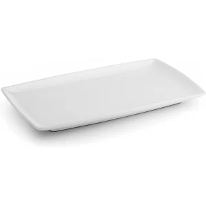 Dinerbord Rechthoek - Opaal - Porselein - Wit - 36 x 20 cm