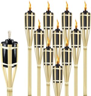 Bamboe tuinfakkels set 10 stuks 60cm