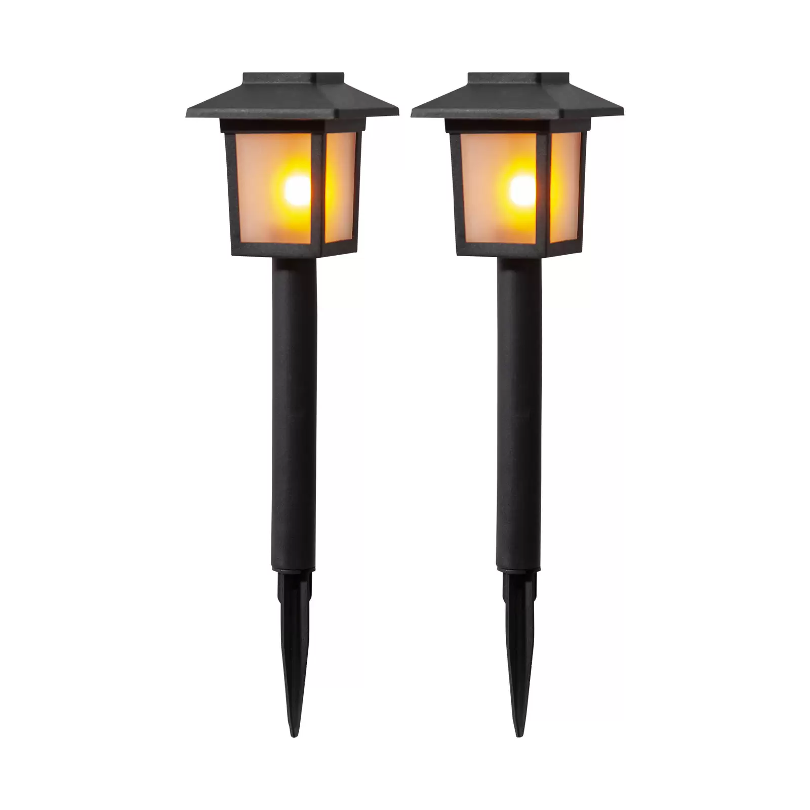 Solar Tuinverlichting Op Zonne-Energie Met Vlam Effect 35cm - Afbeelding 2