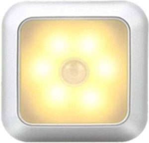 LED Verlichting Op Batterijen Met Beweginssensor Kastverlichting Trapverlichting Nachtlampje Zilver