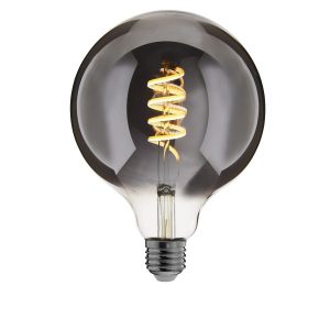 E27 LED Filament Lamp Smokey G125 4W 2200K Warm Wit Licht