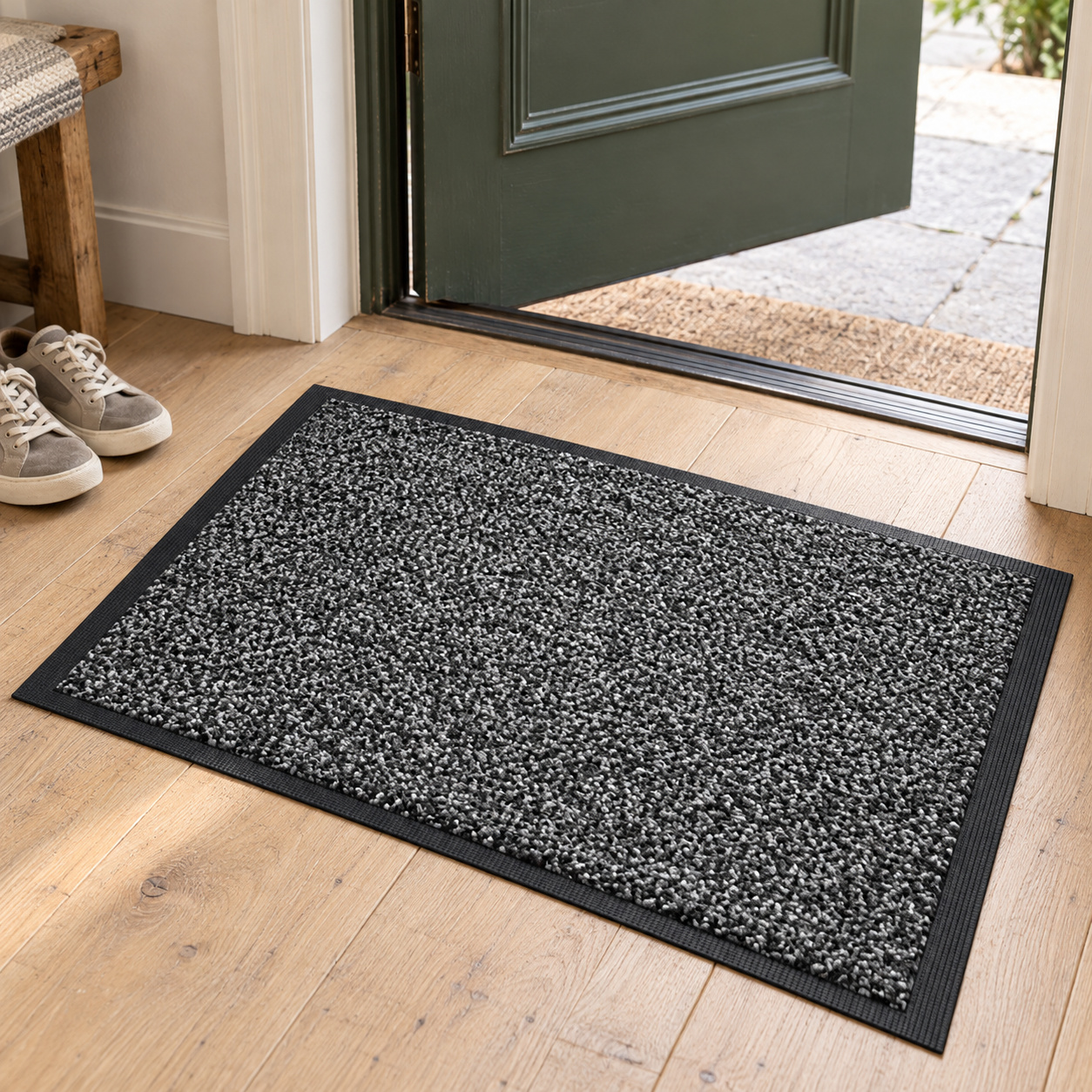 Schoonloopmat 50 × 80 – Antractiet — sfeerfoto bij een entree