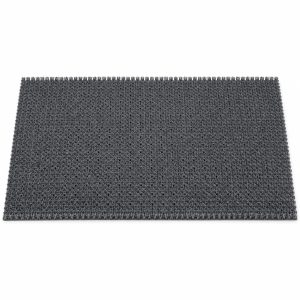 Grasmat deurmat 40 × 60 – Grijs cm, op witte achtergrond