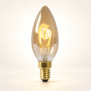 E14 LED kaarslamp B35 3W 2700K helder glas